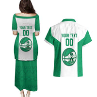 Nigeria Basketball Custom Couples Matching Puletasi and Hawaiian Shirt Come On Tigers - Wonder Print Shop