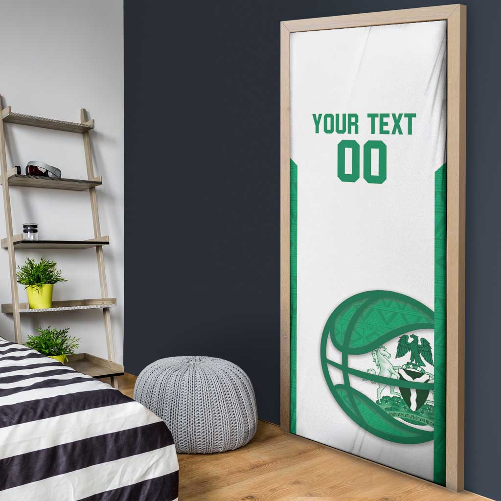 Nigeria Basketball Custom Door Cover Come On Tigers - Wonder Print Shop