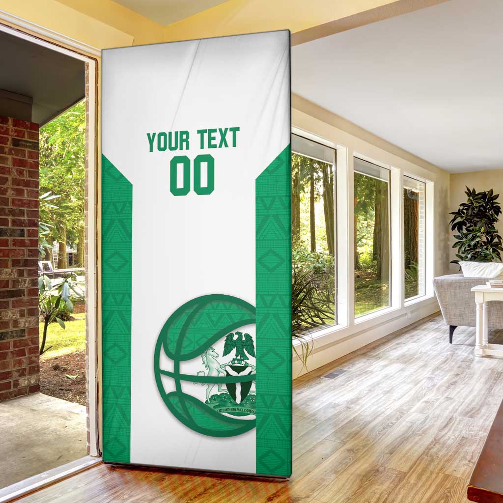Nigeria Basketball Custom Door Cover Come On Tigers - Wonder Print Shop