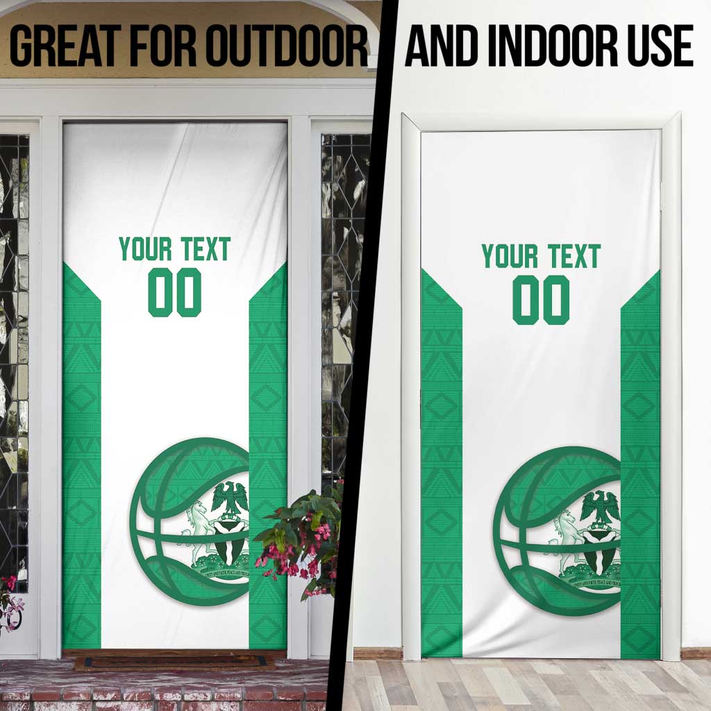 Nigeria Basketball Custom Door Cover Come On Tigers - Wonder Print Shop