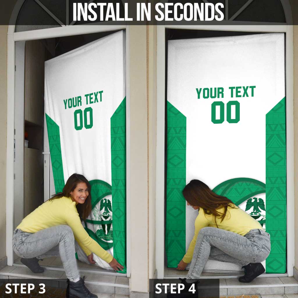Nigeria Basketball Custom Door Cover Come On Tigers - Wonder Print Shop