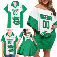 Nigeria Basketball Custom Family Matching Off Shoulder Short Dress and Hawaiian Shirt Come On Tigers - Wonder Print Shop