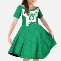 Nigeria Basketball Custom Family Matching Short Sleeve Bodycon Dress and Hawaiian Shirt Come On Tigers - Wonder Print Shop