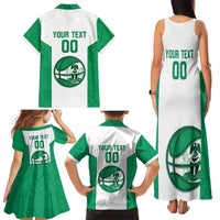 Nigeria Basketball Custom Family Matching Tank Maxi Dress and Hawaiian Shirt Come On Tigers - Wonder Print Shop