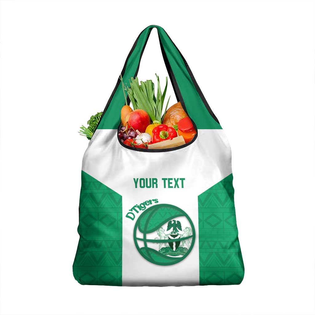 Nigeria Basketball Custom Grocery Bag Come On Tigers - Wonder Print Shop