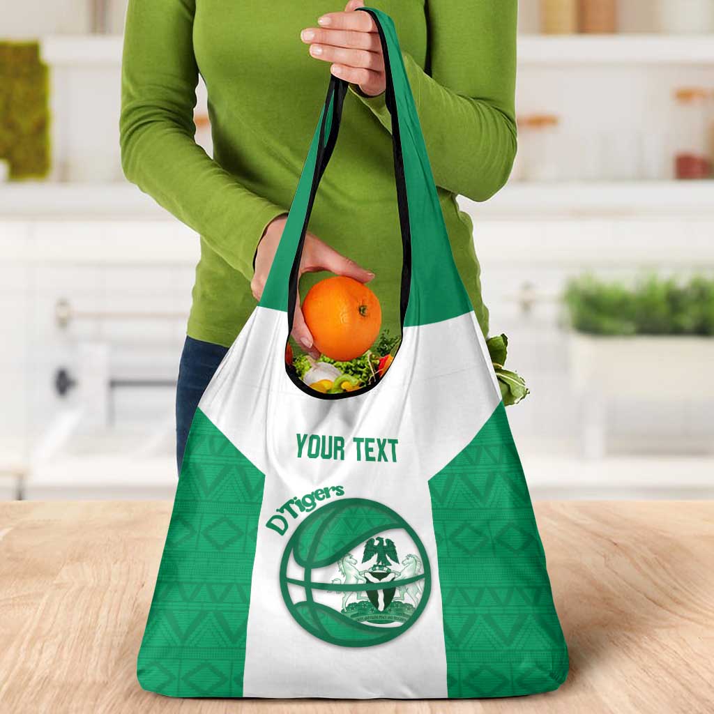 Nigeria Basketball Custom Grocery Bag Come On Tigers - Wonder Print Shop