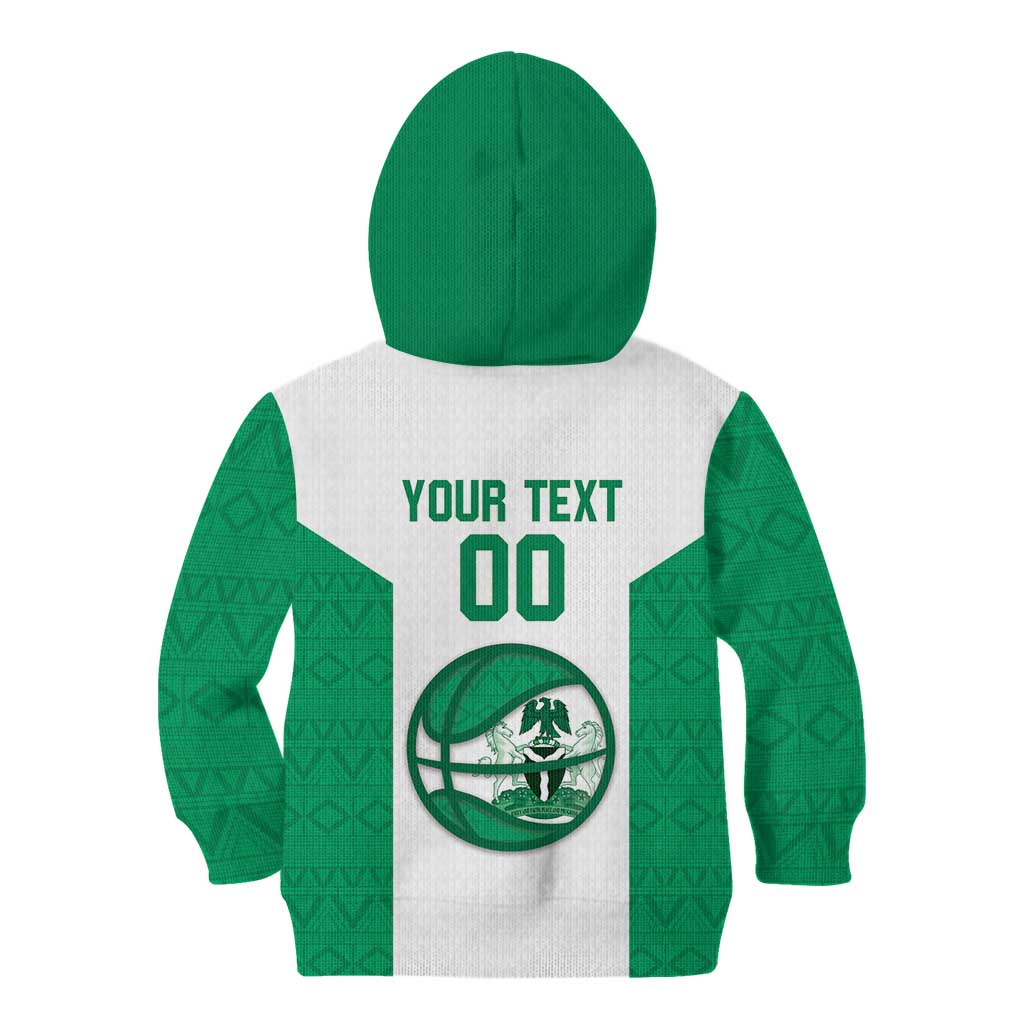 Nigeria Basketball Custom Kid Hoodie Come On Tigers - Wonder Print Shop