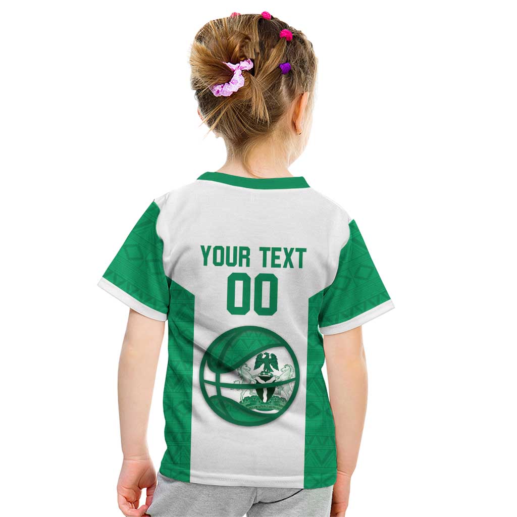 Nigeria Basketball Custom Kid T Shirt Come On Tigers - Wonder Print Shop