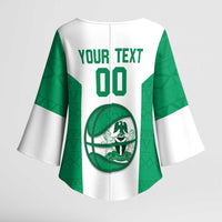 Nigeria Basketball Custom Kimono Sleeve Blouse Come On Tigers - Wonder Print Shop