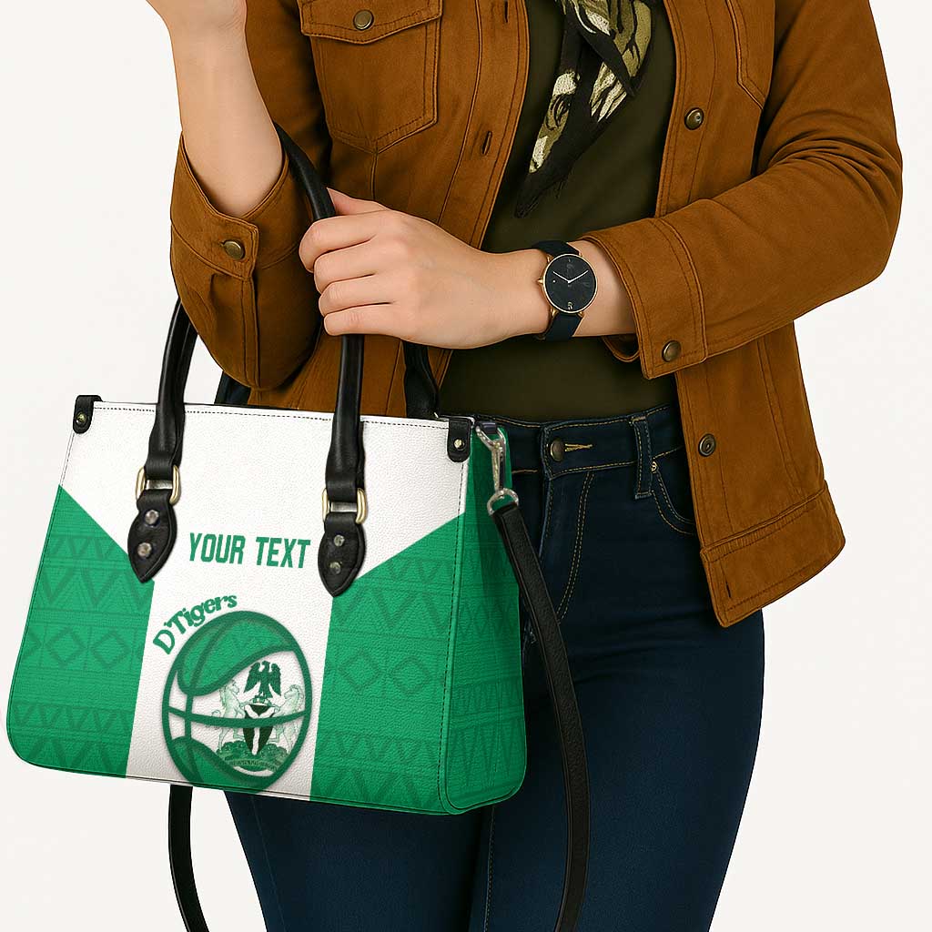 Nigeria Basketball Custom Leather Bag Come On Tigers - Wonder Print Shop