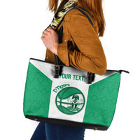 Nigeria Basketball Custom Leather Tote Bag Come On Tigers - Wonder Print Shop