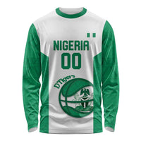 Nigeria Basketball Custom Long Sleeve Shirt Come On Tigers - Wonder Print Shop