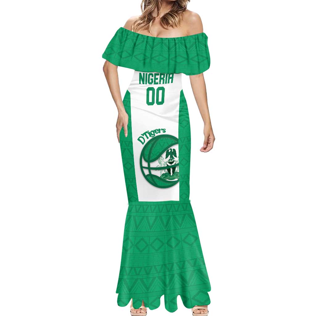 Nigeria Basketball Custom Mermaid Dress Come On Tigers - Wonder Print Shop