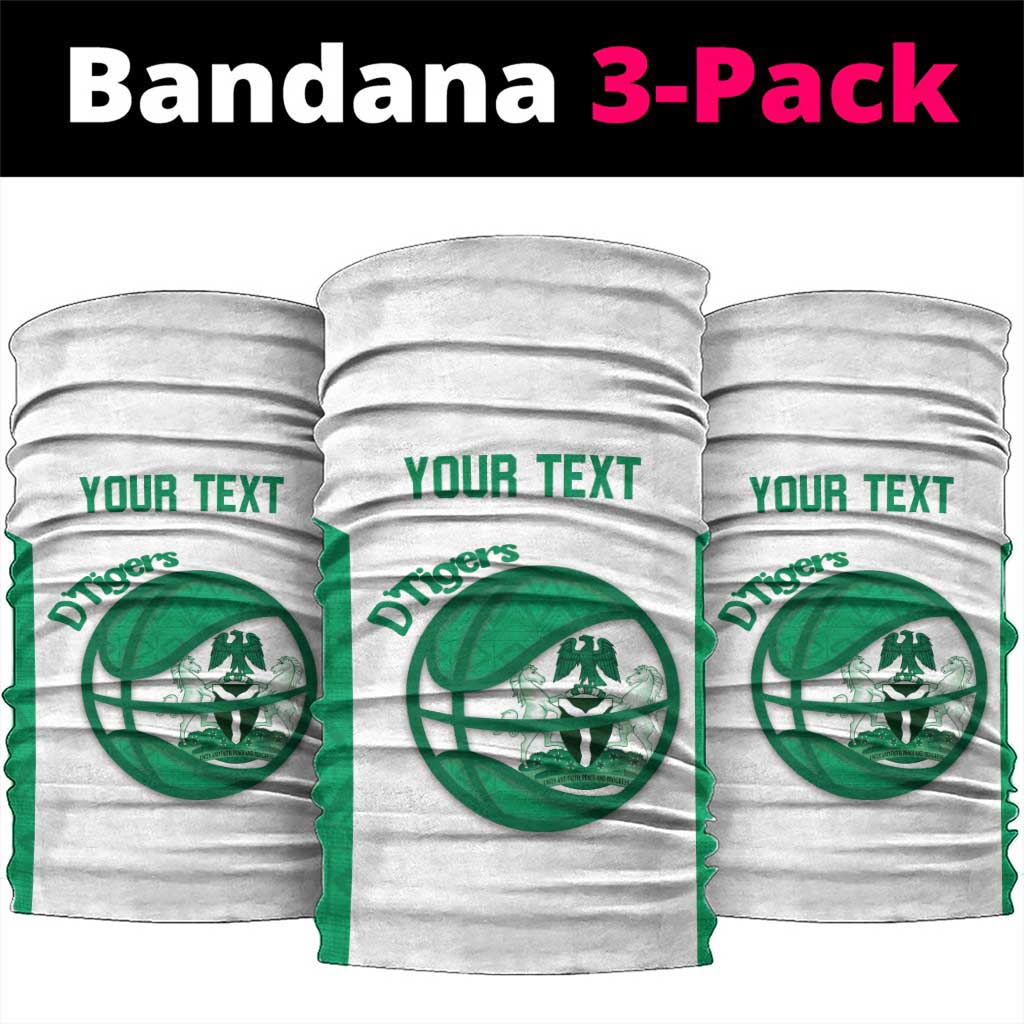 Nigeria Basketball Custom Neck Gaiter Come On Tigers - Wonder Print Shop