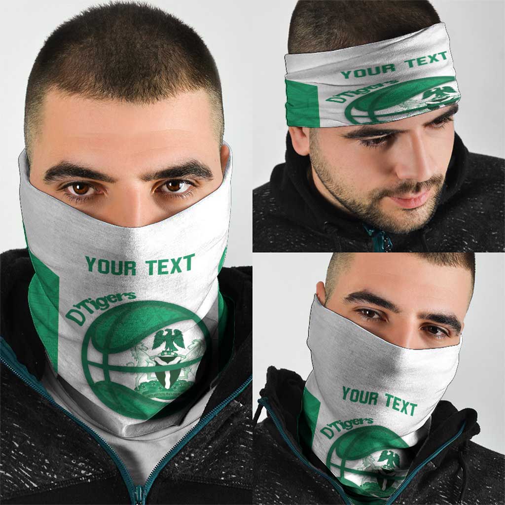 Nigeria Basketball Custom Neck Gaiter Come On Tigers - Wonder Print Shop