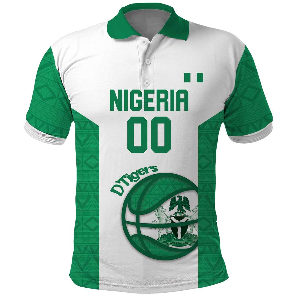 Nigeria Basketball Custom Polo Shirt Come On Tigers - Wonder Print Shop