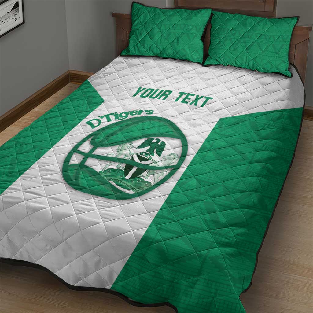 Nigeria Basketball Custom Quilt Bed Set Come On Tigers - Wonder Print Shop