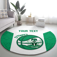 Nigeria Basketball Custom Round Carpet Come On Tigers - Wonder Print Shop