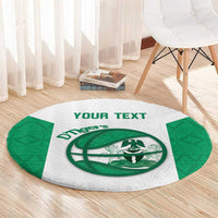 Nigeria Basketball Custom Round Carpet Come On Tigers - Wonder Print Shop