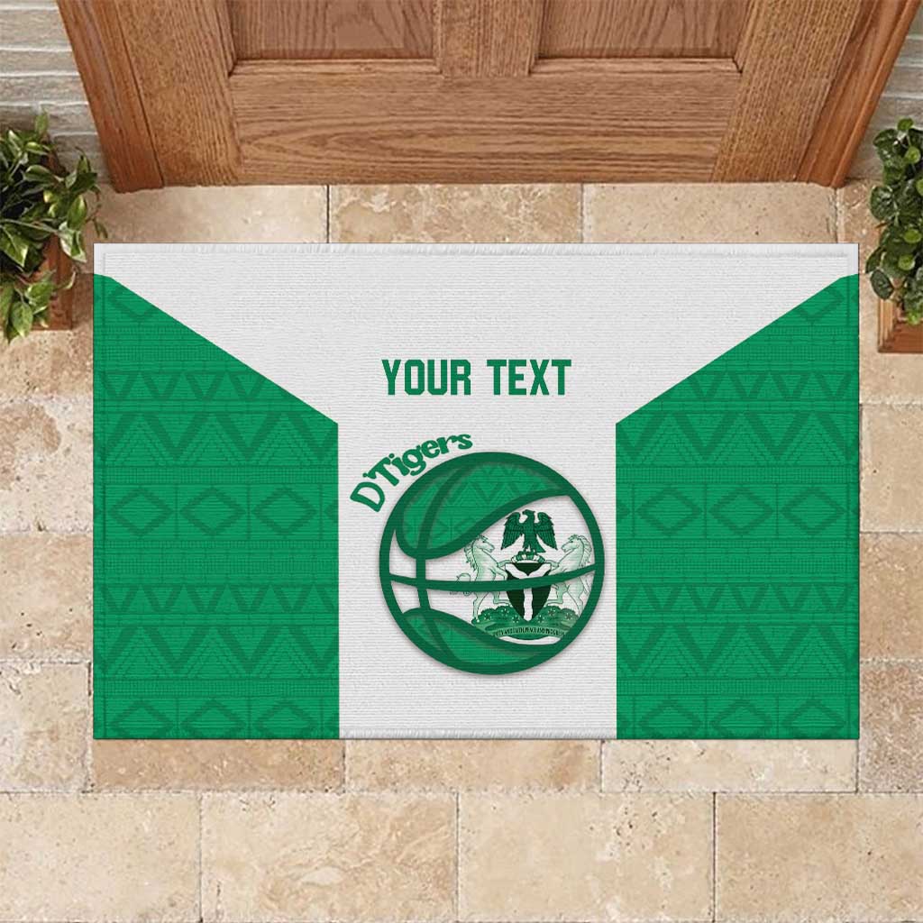 Nigeria Basketball Custom Rubber Doormat Come On Tigers - Wonder Print Shop
