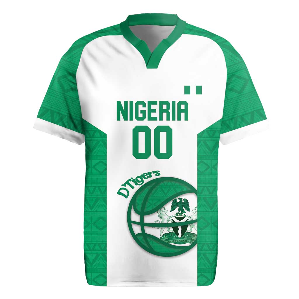 Nigeria Basketball Custom Rugby Jersey Come On Tigers - Wonder Print Shop