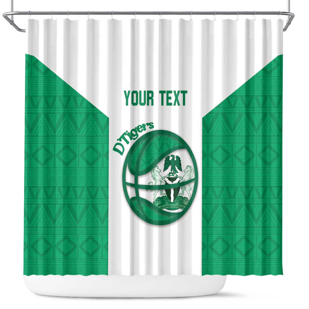 Nigeria Basketball Custom Shower Curtain Come On Tigers - Wonder Print Shop