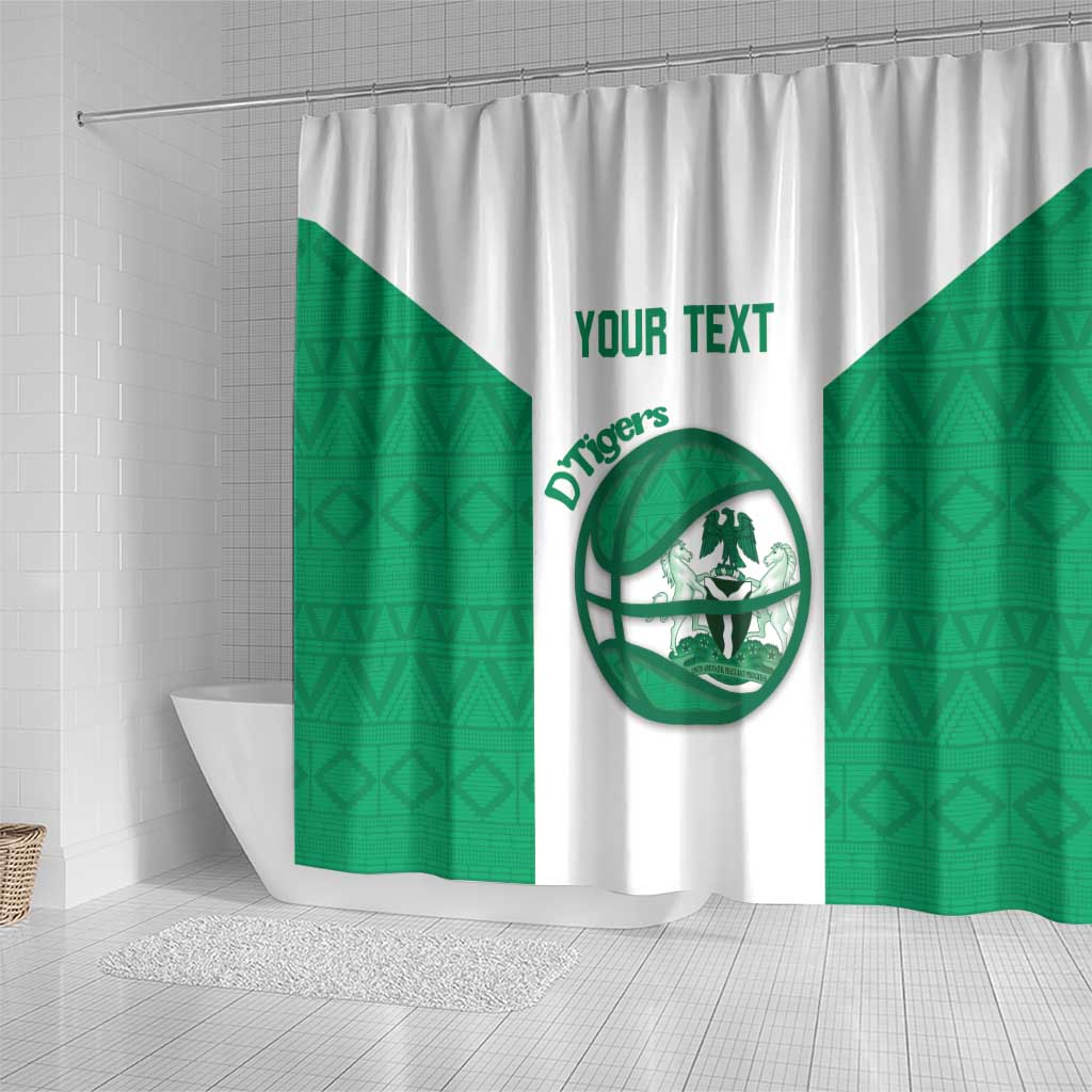 Nigeria Basketball Custom Shower Curtain Come On Tigers - Wonder Print Shop
