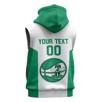 Nigeria Basketball Custom Sleeveless Zip Hoodie Come On Tigers - Wonder Print Shop