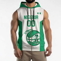 Nigeria Basketball Custom Sleeveless Zip Hoodie Come On Tigers - Wonder Print Shop