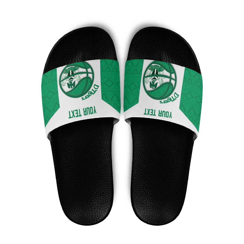 Nigeria Basketball Custom Slide Sandals Come On Tigers - Wonder Print Shop