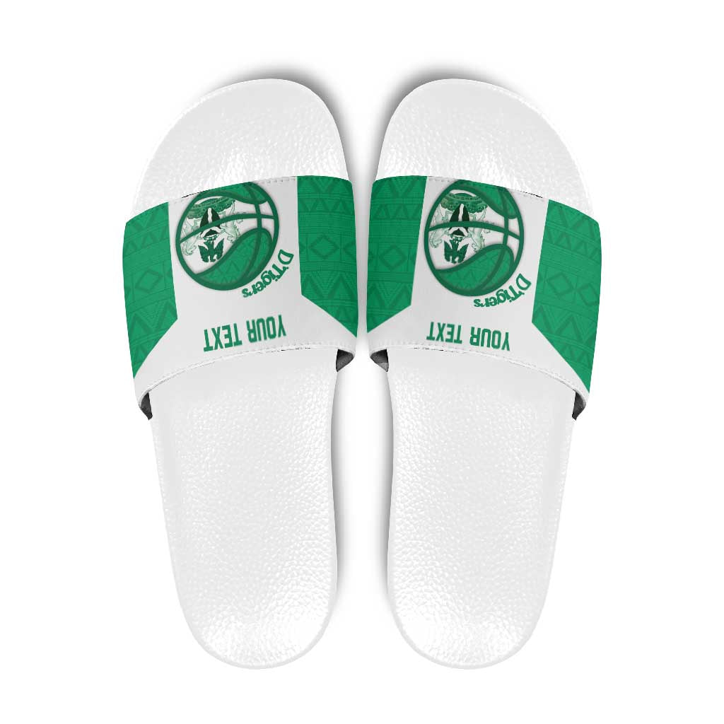 Nigeria Basketball Custom Slide Sandals Come On Tigers - Wonder Print Shop