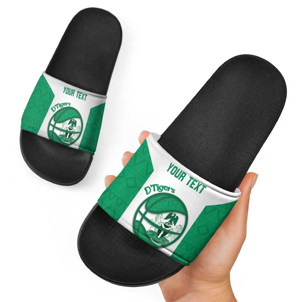 Nigeria Basketball Custom Slide Sandals Come On Tigers - Wonder Print Shop