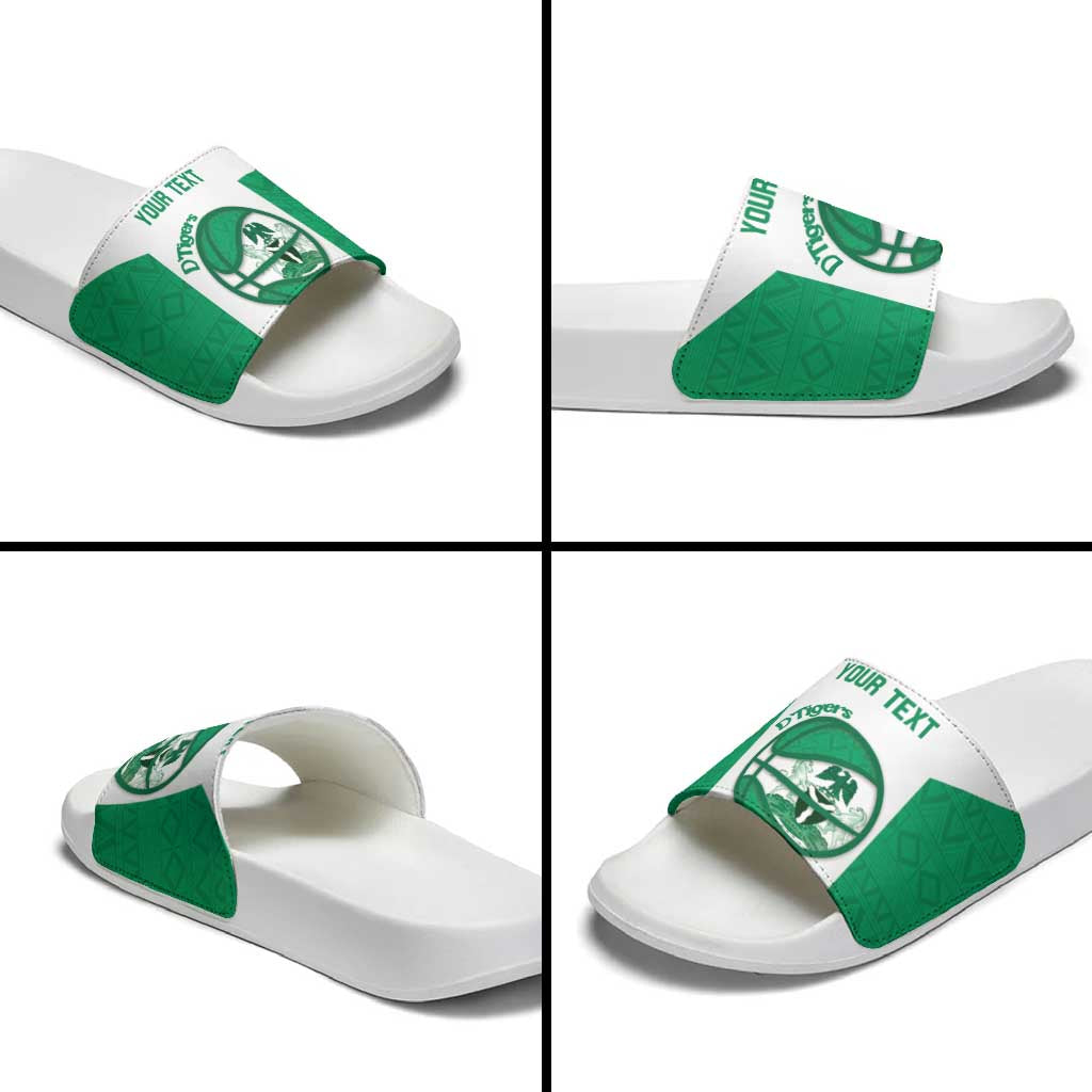 Nigeria Basketball Custom Slide Sandals Come On Tigers - Wonder Print Shop