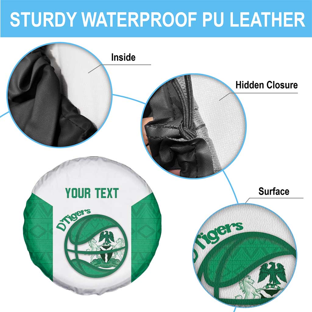 Nigeria Basketball Custom Spare Tire Cover Come On Tigers - Wonder Print Shop