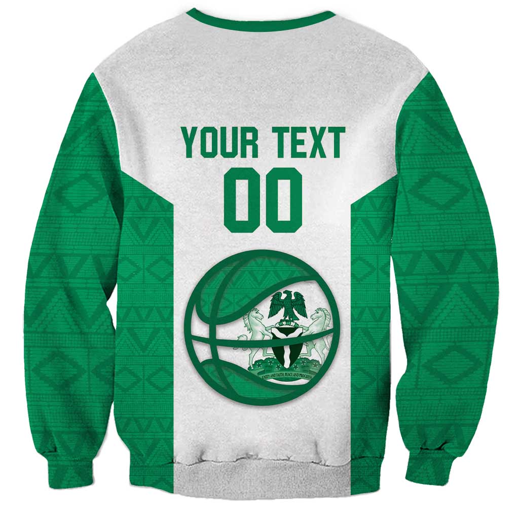 Nigeria Basketball Custom Sweatshirt Come On Tigers - Wonder Print Shop