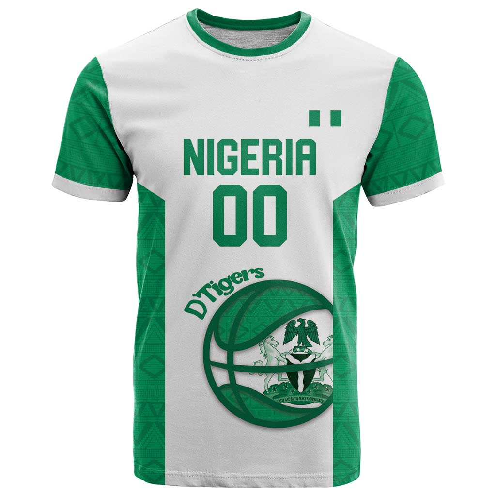 Nigeria Basketball Custom T Shirt Come On Tigers - Wonder Print Shop