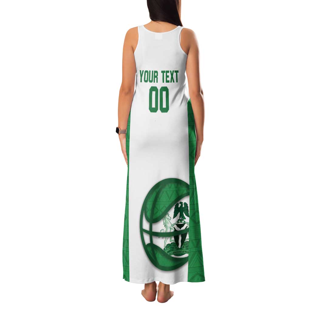 Nigeria Basketball Custom Tank Maxi Dress Come On Tigers - Wonder Print Shop