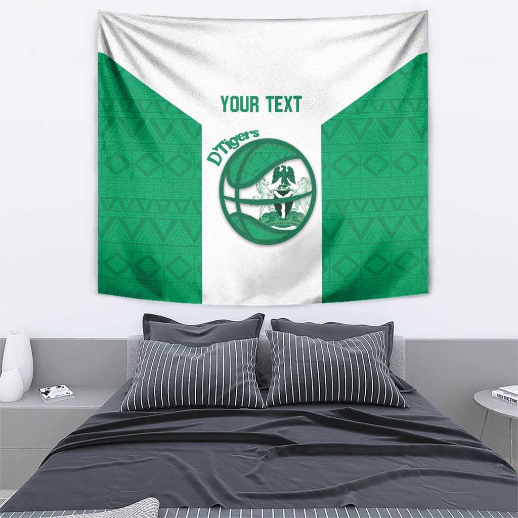 Nigeria Basketball Custom Tapestry Come On Tigers - Wonder Print Shop