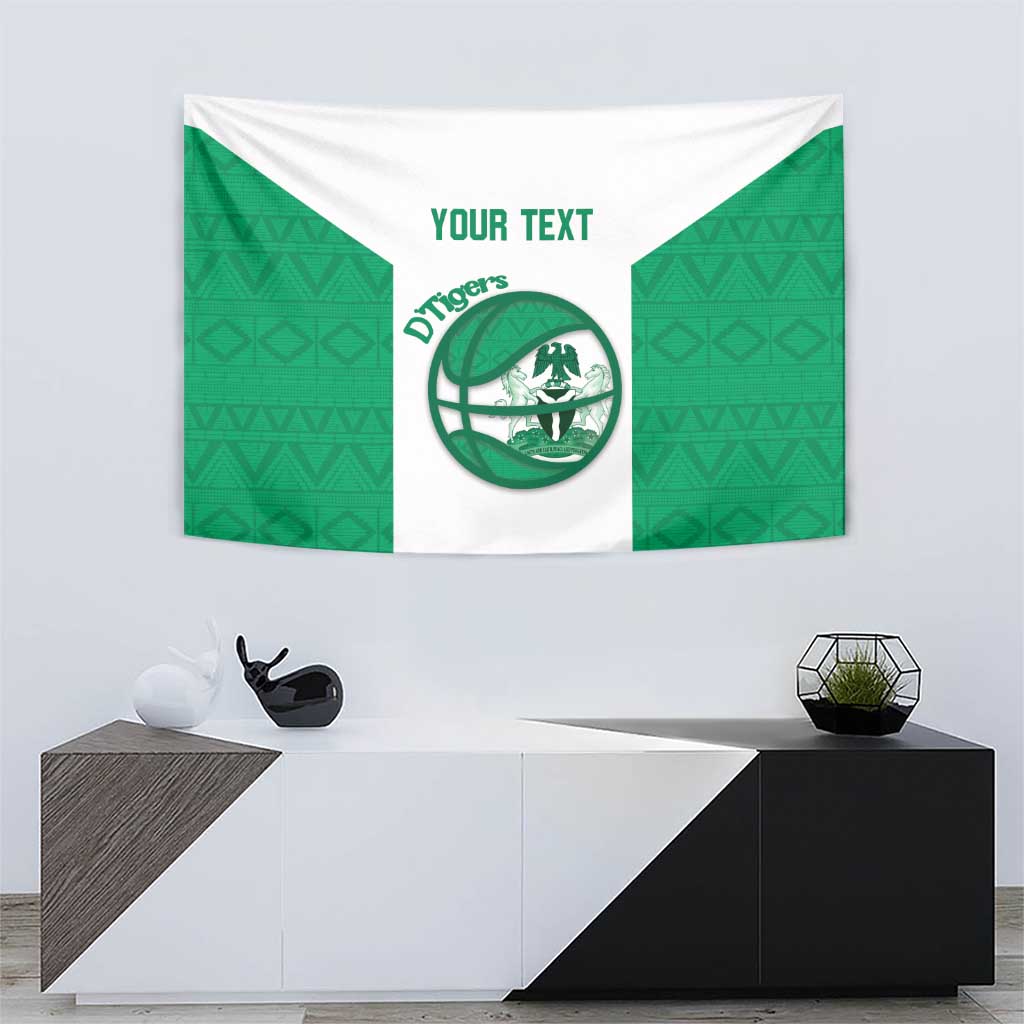 Nigeria Basketball Custom Tapestry Come On Tigers - Wonder Print Shop