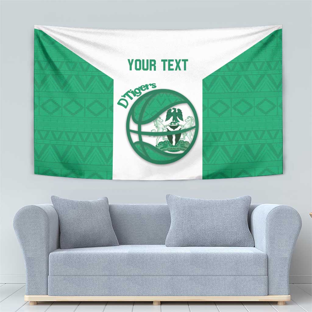 Nigeria Basketball Custom Tapestry Come On Tigers - Wonder Print Shop