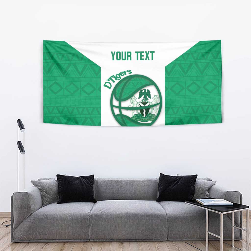 Nigeria Basketball Custom Tapestry Come On Tigers - Wonder Print Shop
