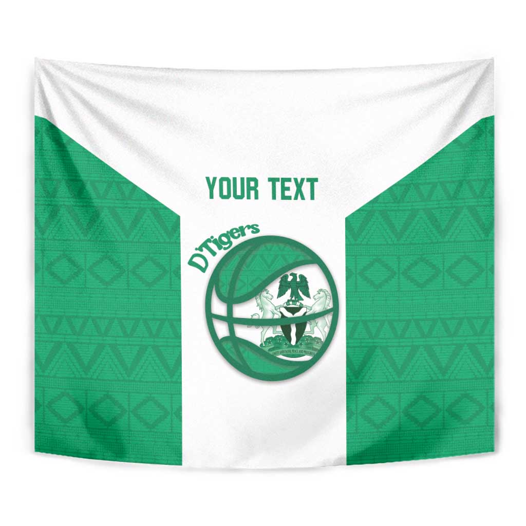 Nigeria Basketball Custom Tapestry Come On Tigers - Wonder Print Shop