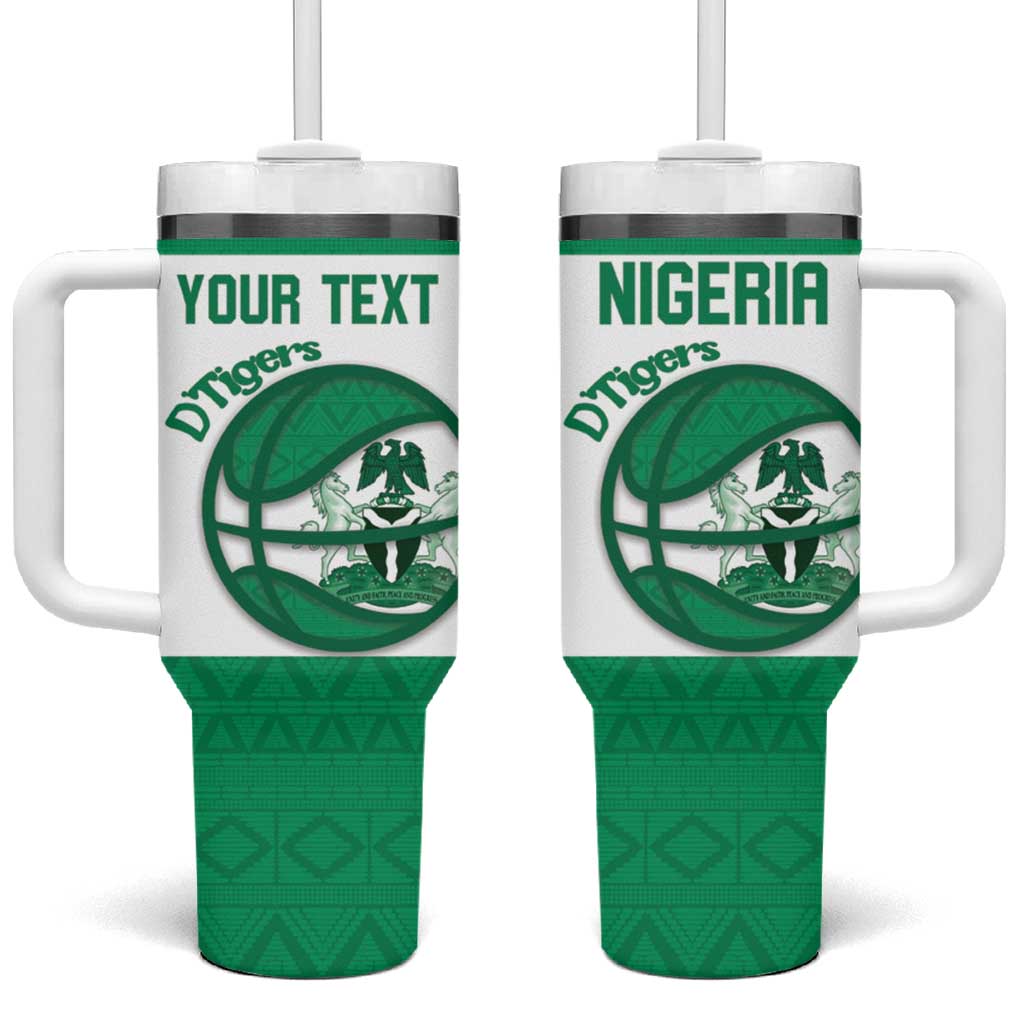 Nigeria Basketball Custom Tumbler With Handle Come On Tigers - Wonder Print Shop