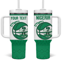 Nigeria Basketball Custom Tumbler With Handle Come On Tigers - Wonder Print Shop