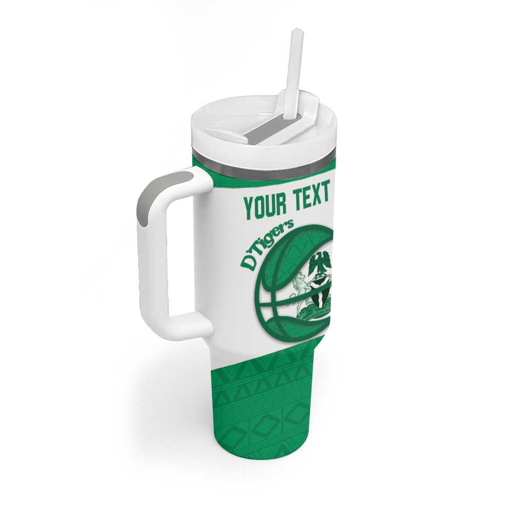Nigeria Basketball Custom Tumbler With Handle Come On Tigers - Wonder Print Shop