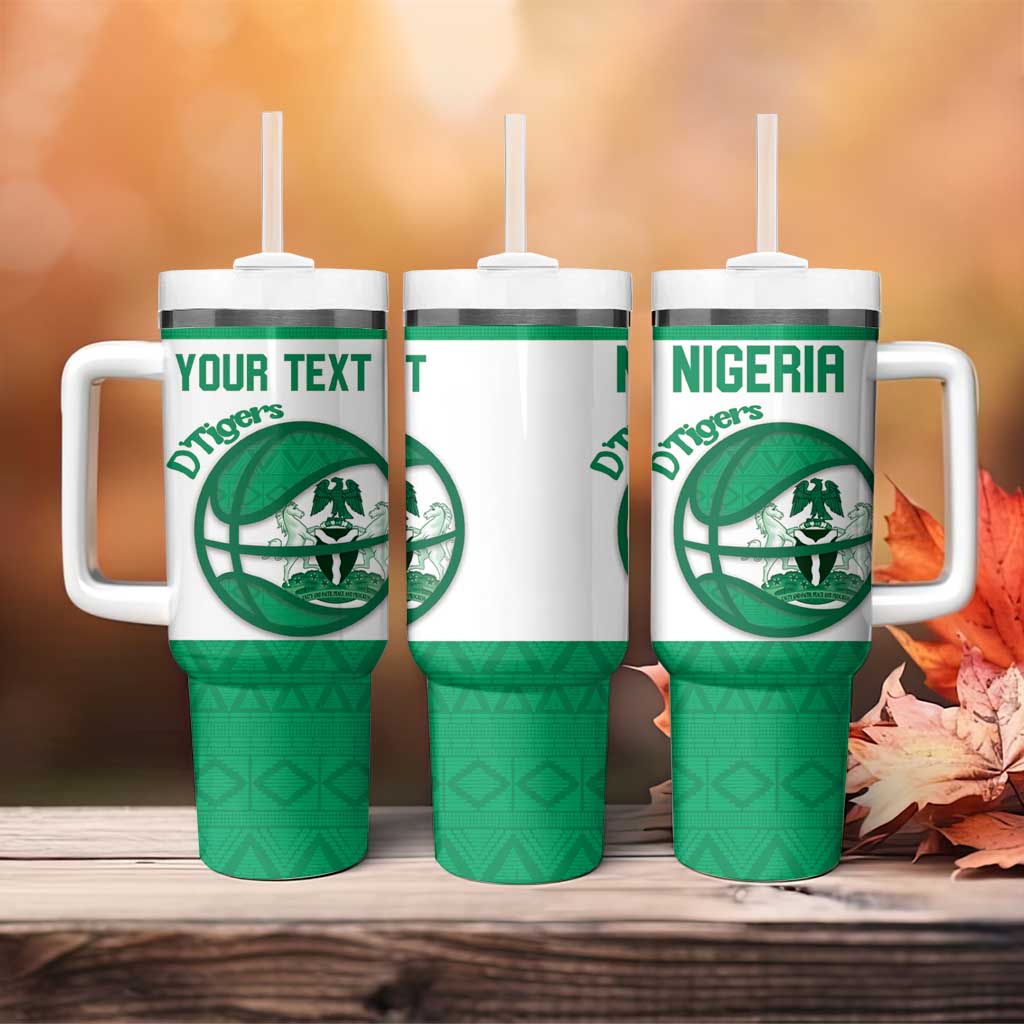 Nigeria Basketball Custom Tumbler With Handle Come On Tigers - Wonder Print Shop