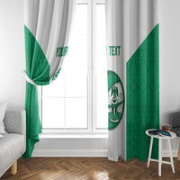 Nigeria Basketball Custom Window Curtain Come On Tigers - Wonder Print Shop