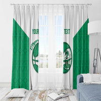 Nigeria Basketball Custom Window Curtain Come On Tigers - Wonder Print Shop
