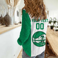 Nigeria Basketball Custom Women Casual Shirt Come On Tigers - Wonder Print Shop