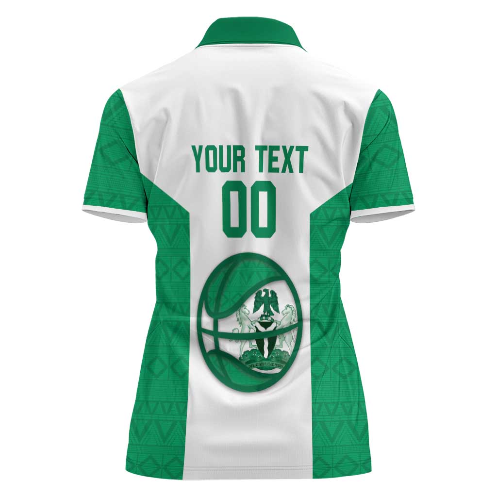 Nigeria Basketball Custom Women Polo Shirt Come On Tigers - Wonder Print Shop